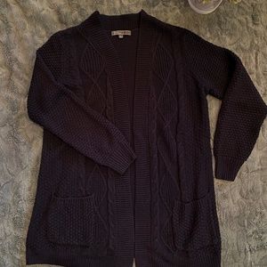 Women's Navy Blue Cardigan Sweater